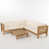Frame Teak/Cushion Beige