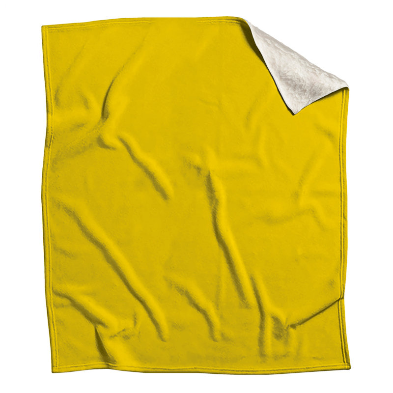Solid Yellow Background Blankets, 60in W x 80in H
