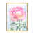 Toile avec cadre flottant or