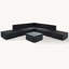 Ensemble de 8 meubles de patio pour l'extérieur, ensemble de canapé en osier de conversation de jardin, canapé simple combinable, coussins, osier-707990947