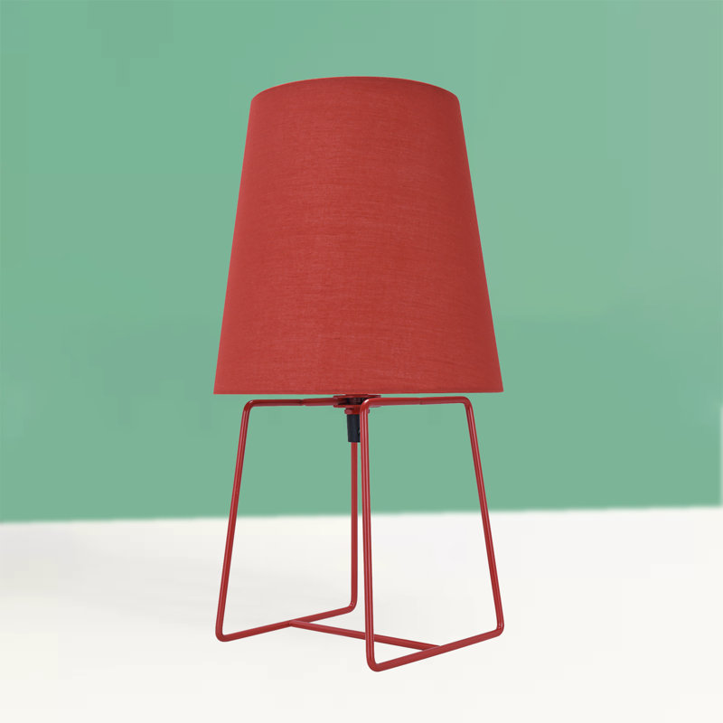 Reign Metal Table Lamp, Red