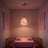 1 -Light Single Retro Pink Glass Pendant