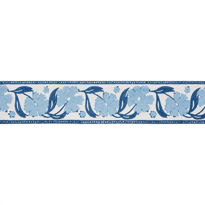 Adra Hand Blocked Tape, Blue