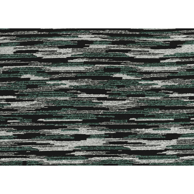 Repose-pieds rembourré en tissu multicolore Modern