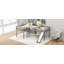 Lit mezzanine simple en L avec échelle et toboggan, gris-1347681842