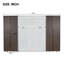 Grand lit escamotable mural avec armoires de rangement, lit escamotable pliable peu encombrant pour les petites pièces et les studios, espresso-276158880