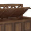 Banc de rangement en bois massif pour hall d'entrée-675634119