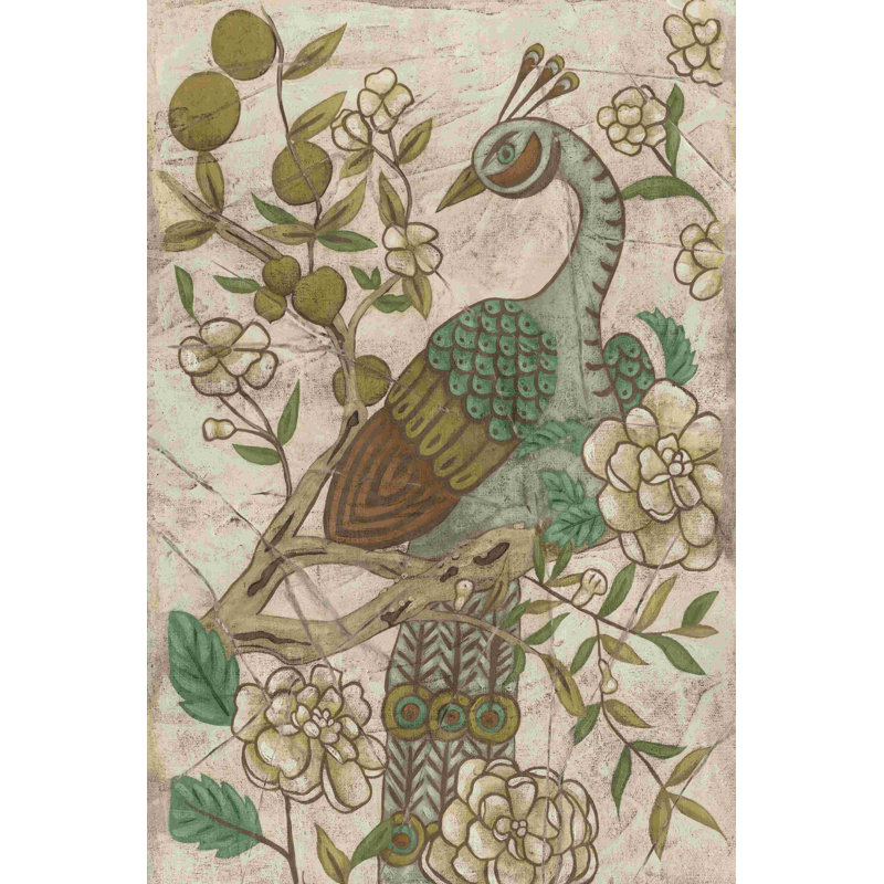 Chinoiserie faisan II, H 36 po x l 24 po