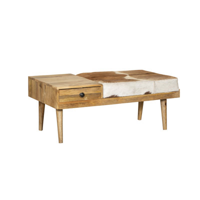 Taoran Genuine Leather Upholstered Storage Bench