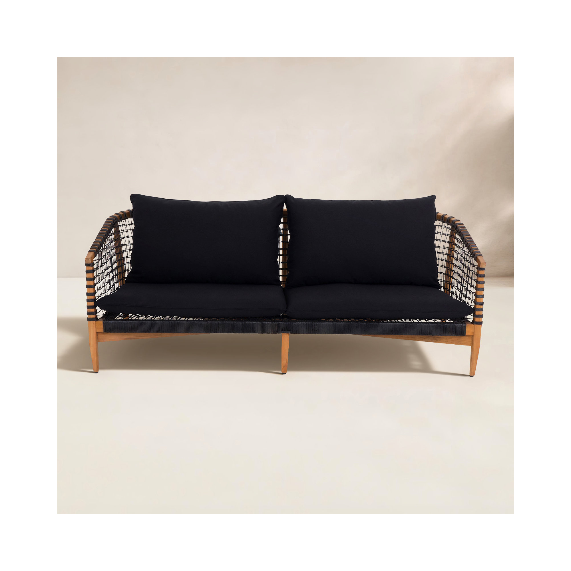 Brenisha Outdoor Sofa, Black