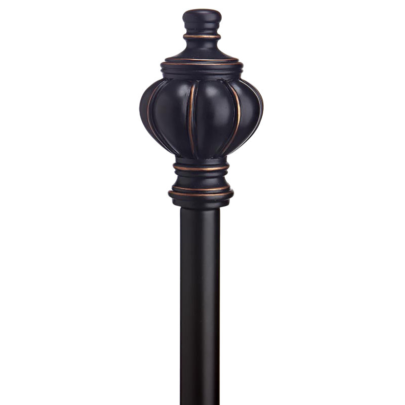 Tringle à rideaux simple Echevarria, H 9,25 po x l 58 po x P 6,25 po