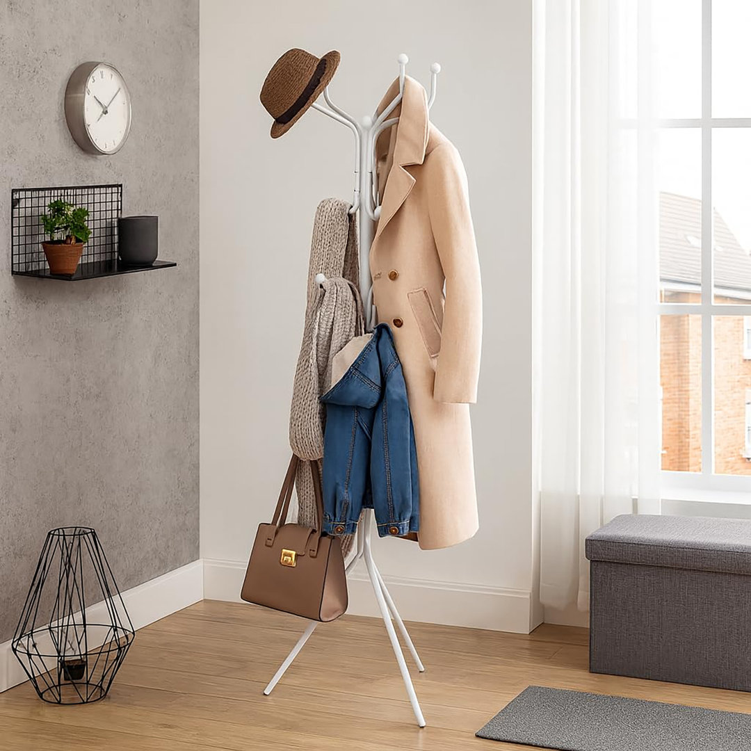 Steel Freestanding 12 - Hook Coat Rack