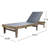 Chaise Lounge In Dark Grey Mesh By - Enjoy Peaceful Moments, Wood, 79.67" Deep X 23.94" Wide 30.84" High From Comfortable And Stylish, Wood Base, D W H