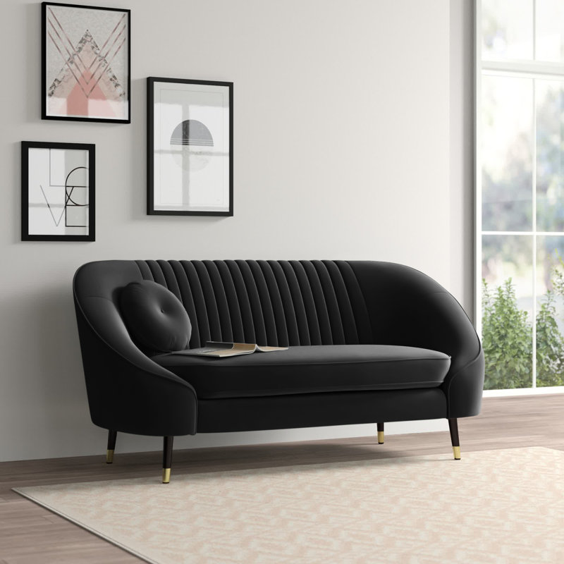 Shyann 2 Seater Sofa, Black