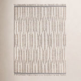 Keoka Geometric Hand-Knotted Wool Beige/Ivory Area Rug