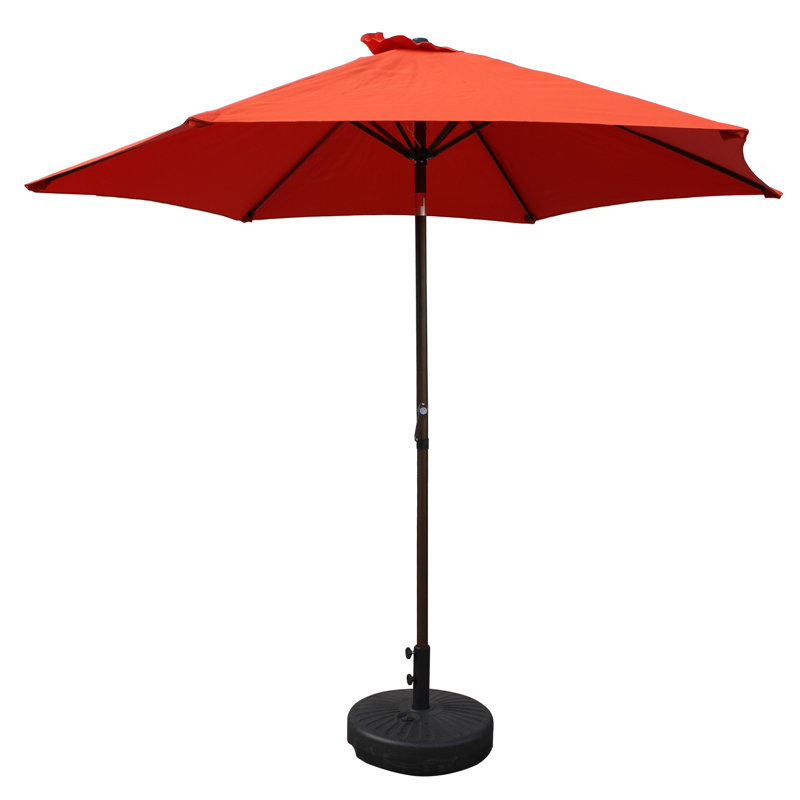 Parasol de marché 9 pi Patson, Terre cuite, H 94 po x l 107 po x P 107 po