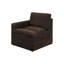 Modulaire salon 5 pièces, tissu suède de vison, siège à plateau-coussin et coussin triple couche pour foyer 5 pièces, coussin, contemporain