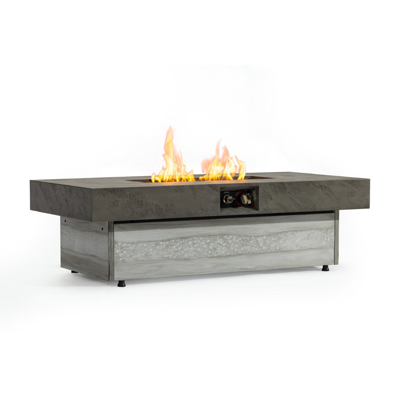 Table de foyer d'extérieur au propane sans fumée Dorecv 