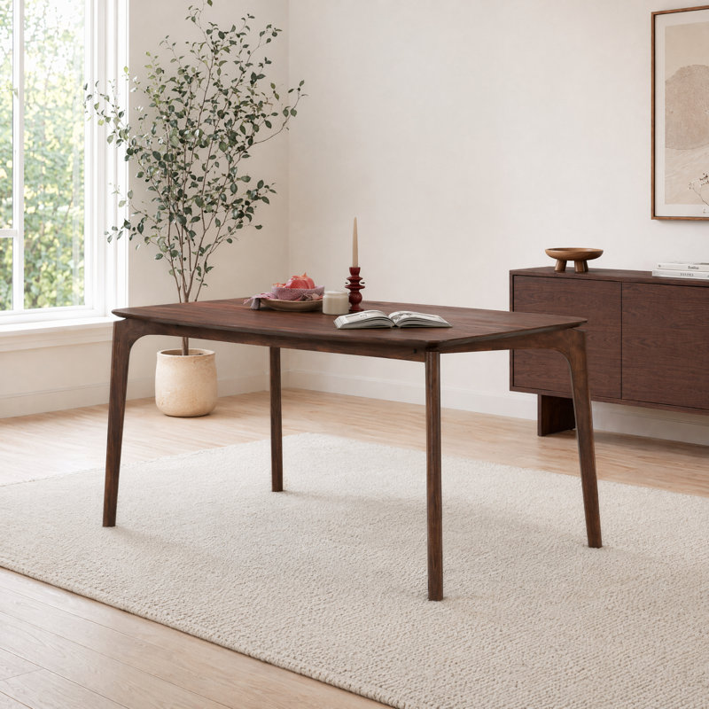 Rectangular Wood Dining Table, Walnut