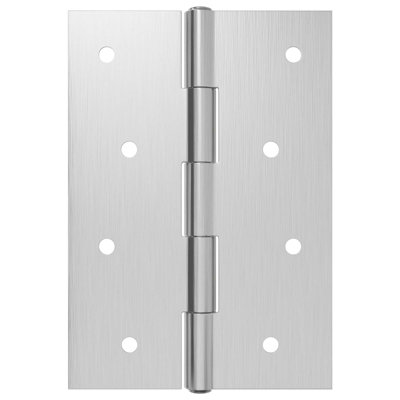 vidaXL Hinge Silver Steel Silent Bearing Door Frame Smooth Operation