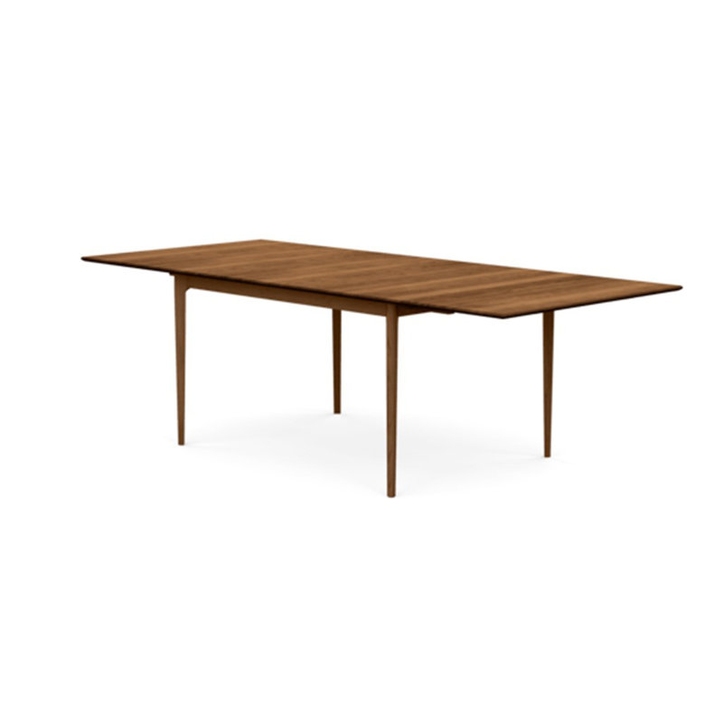 Sarah Four Leg Extension Table, 66" L x 42" W, Saddle Cherry