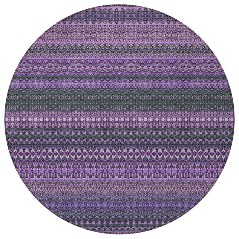 Tapis d'intérieur rond 8 po