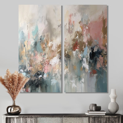 «Brushstroke Abstract Paint I - Large Abstract Collages», art mural