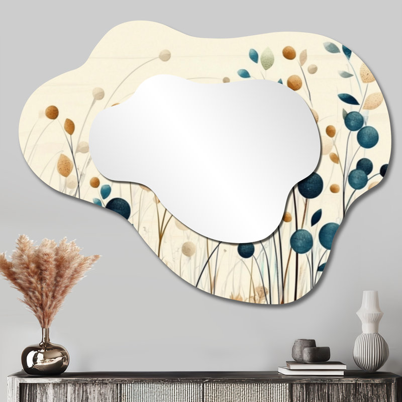 Miroir de coiffeuse Modern Cloud - Whispers of Spring in Minimalist Prairies II, 27" x 35"