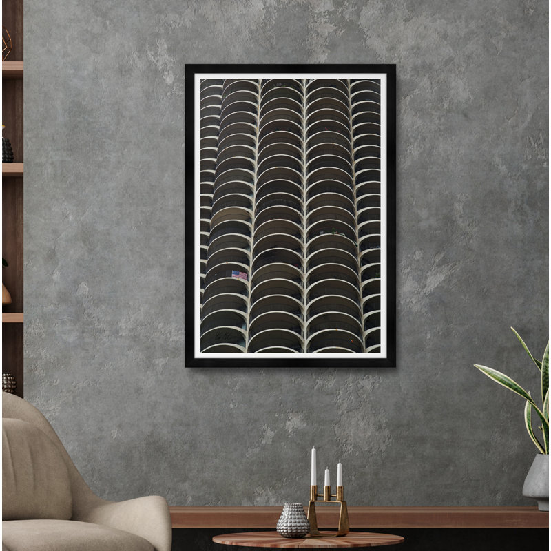 Marina Towers Patriot Print by Tim Klein