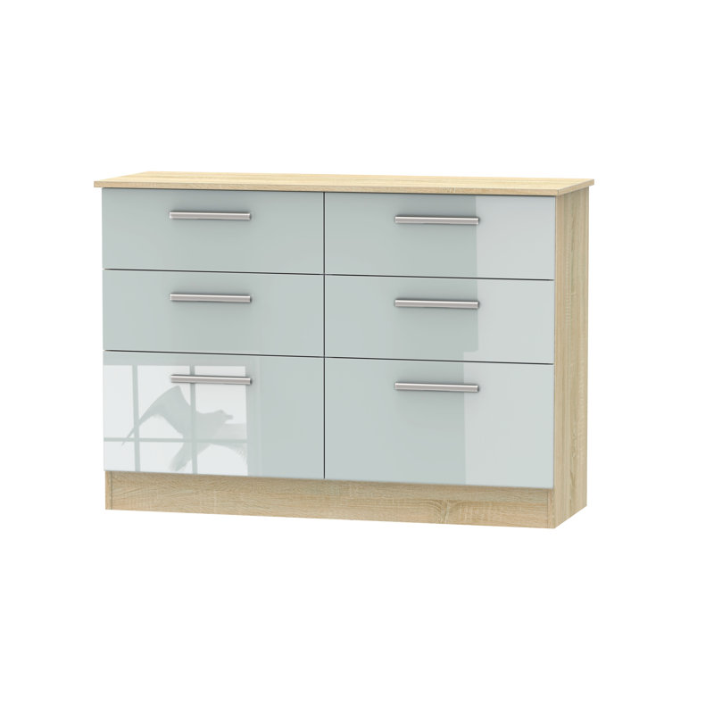 Fully Assembled Chesler 6 Drawer Chest