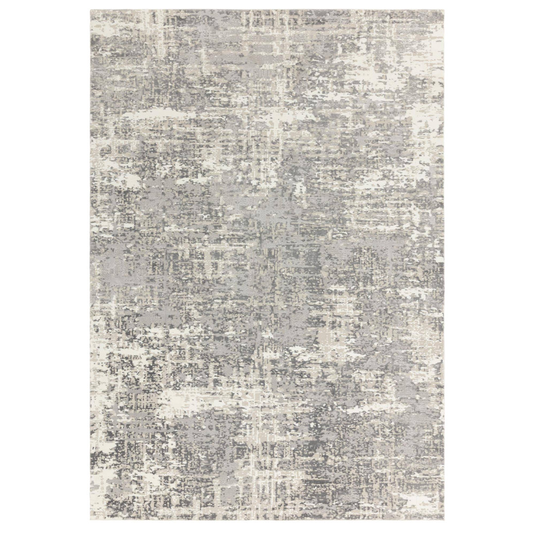 Annu Abstract Grey Area Rug