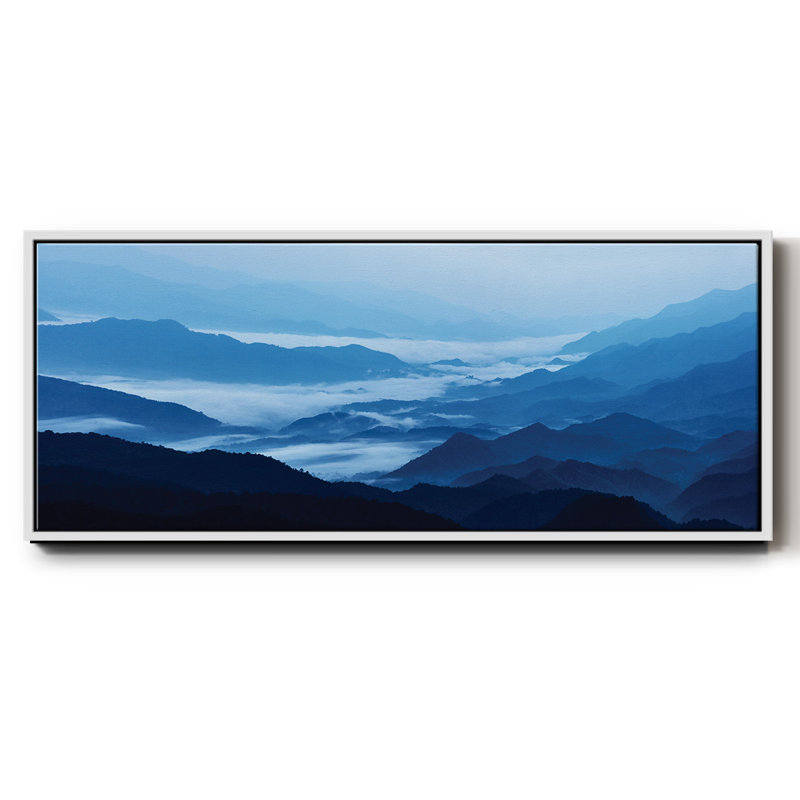 Misty Mountains XIII - Toile encadrée, H 20 po x l 50 po