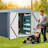 10x12 FT Outdoor Metal Storage Shed, Galvanized Steel Garden Shed with Lockable Doors for Patio/Lawn-117331000