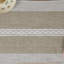Chemin de table tressé à rayures et à broderie rustique pour décorations-677956126-677956097