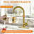 Stainless Steel Single-Handle Pull Down Kitchen Faucet with 3 Modes Sprayer-72602091
