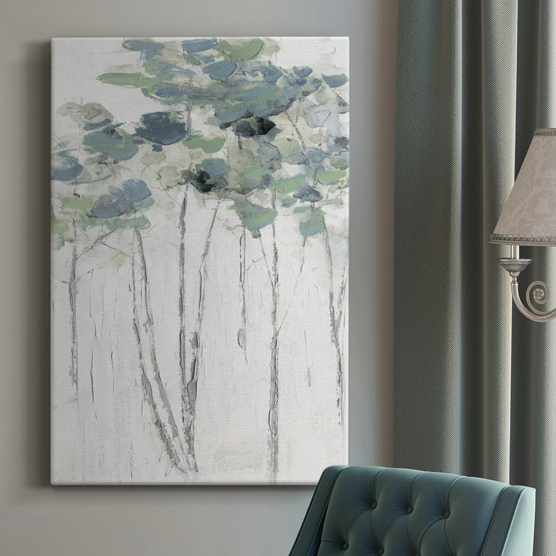 " Impasto Tree Line I ", 27" H x 18" W x 1" D