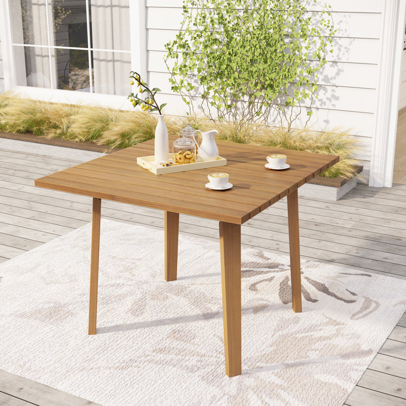 Square Wooden Dining Table