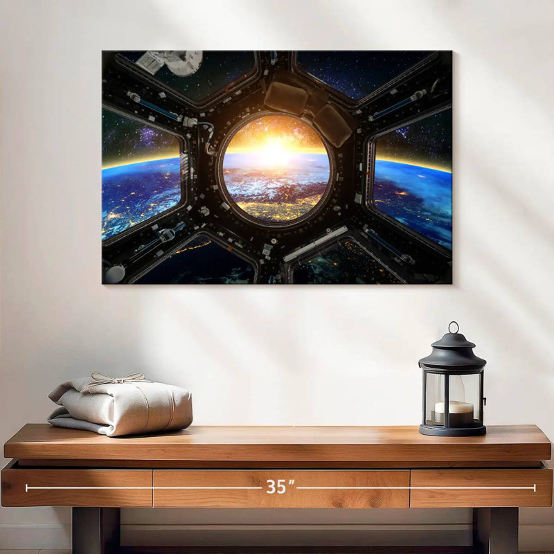 Oberle Space Station Earth View, 16" H x 24" W