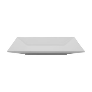 Melamine Break-Resistant Square Dinner Plates, 10"