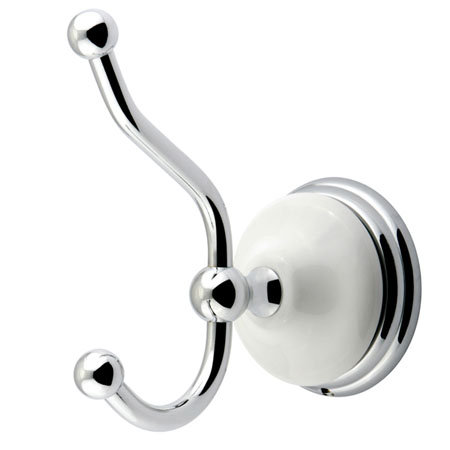 Victorian Robe Hook, Polished Chrome
