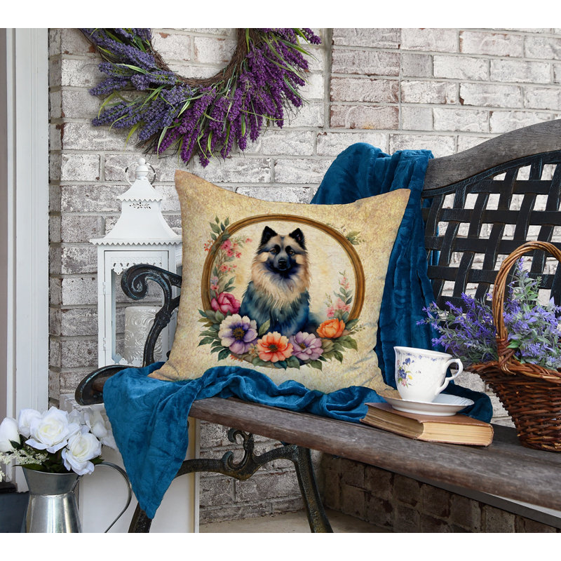  Coussin décoratif intérieur / extérieur en polyester, H 18 po x l 18 po x P 4 po