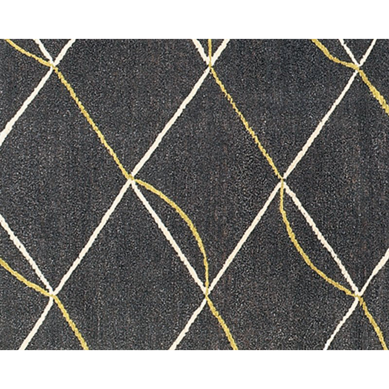 Archloop Geometric Area Rug in Gray/White/Yellow, Rectangle 9' x 12'