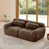 Tissu chocolat