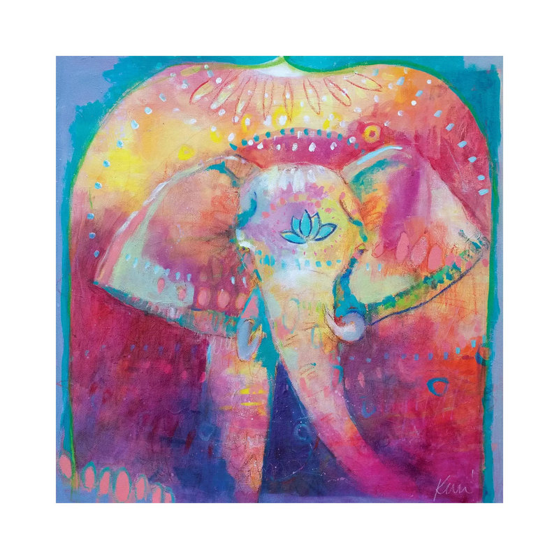 Strength In Your Stride by Kerri McCabe - Wrapped Canvas Painting, 30.48cm H x 30.48cm W x 1.91cm D