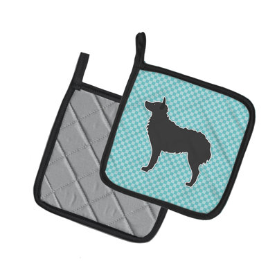 Cuisinier poignée à damier pour chien east urban home