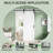 White Primed Finish - Solid Manufactured Wood Sliding Barn Door with Installation Hardware Kit, Soft Close Included (Door - No Assembly Required Need Drill)-110446031-117223482