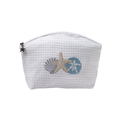 Shell Trio Waffle Weave Cosmetic Makeup Organizer