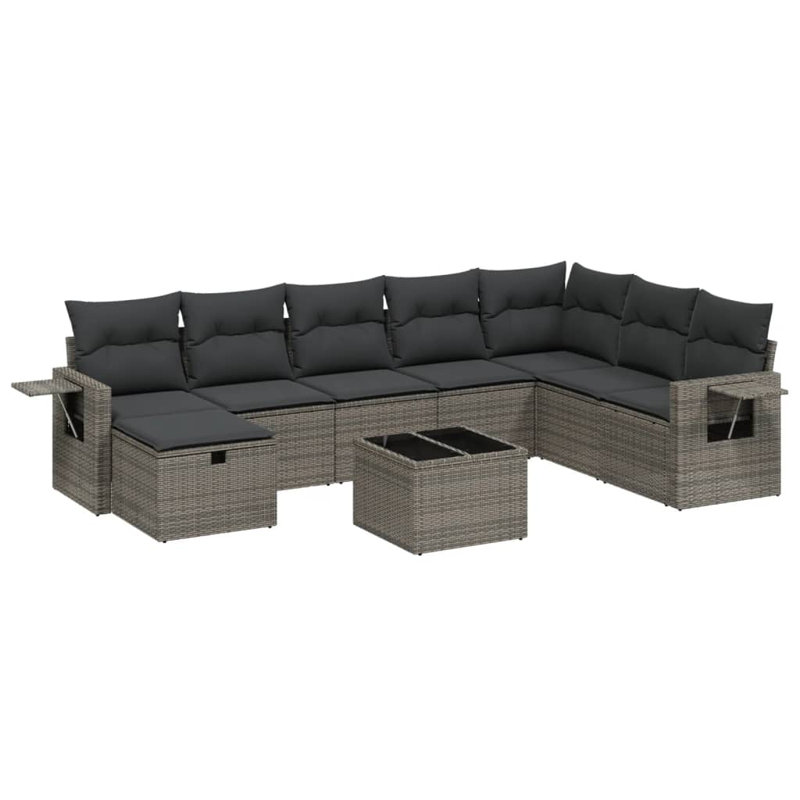 Vidaxl Garden Sofa Set Poly Rattan Large Modular Garden Sofa Set