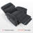 Dual Motor Power Recliner Lift Chair with Massage and Heat, Extended Footrest-1236468995