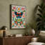 Ornamental Butterfly And Blooms Boho - Print-136730488-136730487